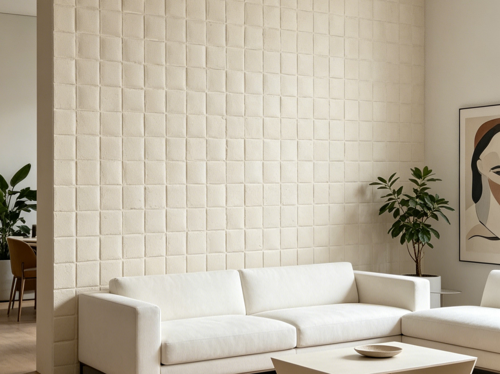 Pale Beige Travertine Mosaic Flexible...