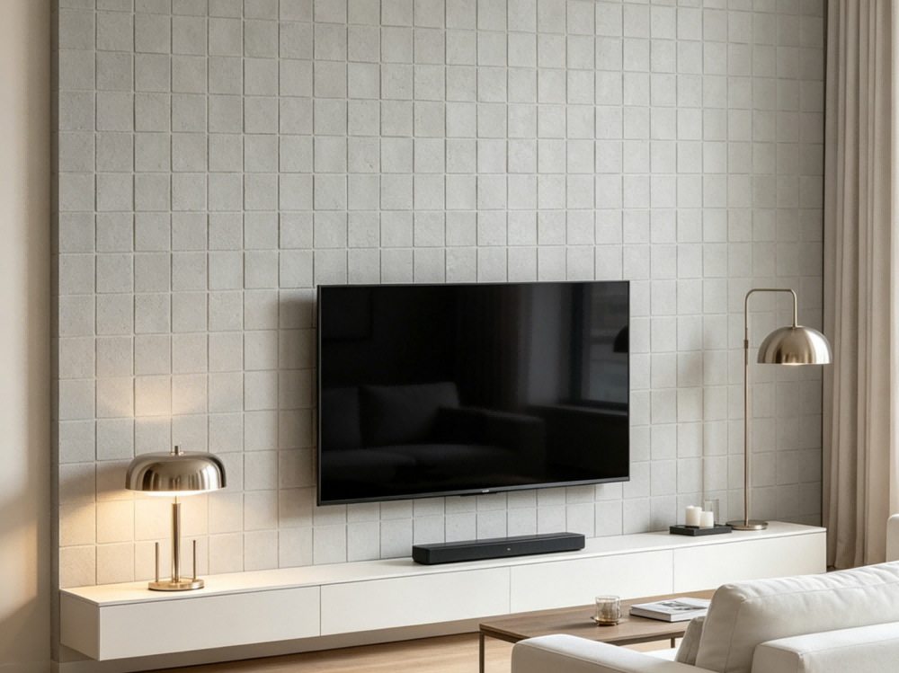 Medium Grey Travertine Mosaic Flexibl...