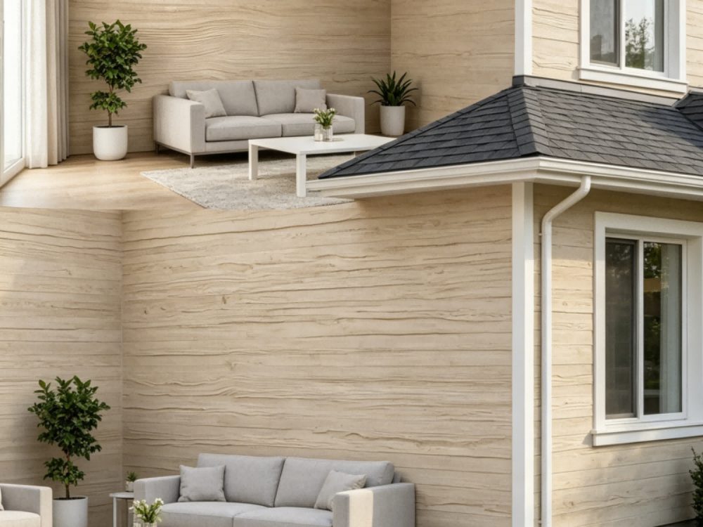 Warm Wood Grain Travertine Flexible W...