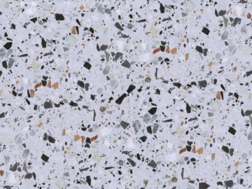 Color Mixed White Base Terrazzo Flexible Stone Wall Panel
