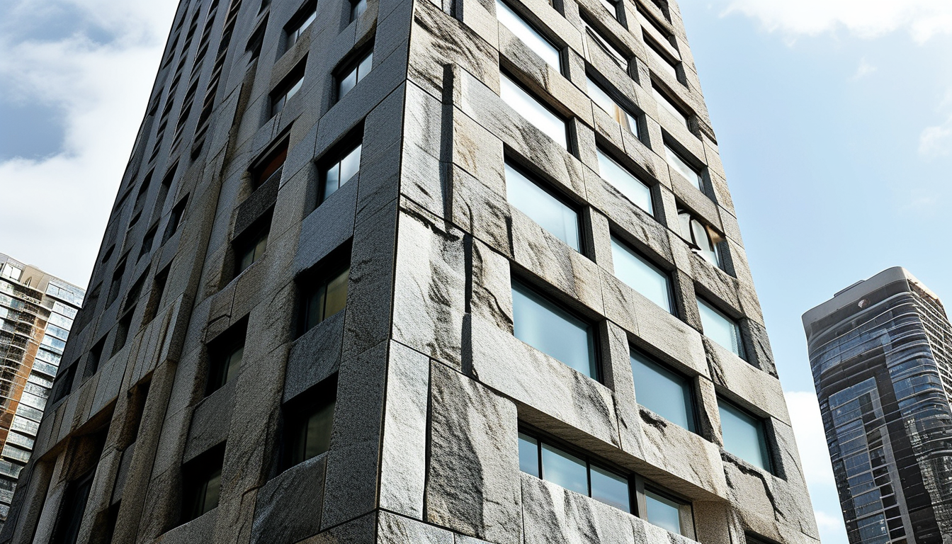 Texture Granite Stone For High-rise Building Exterior Facade Renovation
