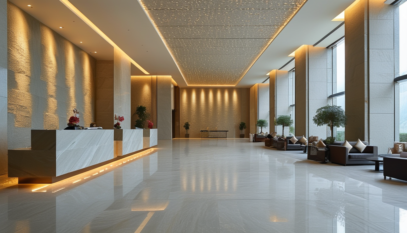 Thin Flagstone Veneer For Luxury Hotel Lobby Background Wall Decoration