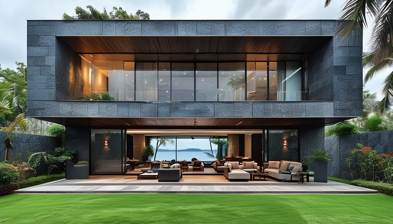 Faux Stone Panels For Resort Villas Outdoor Weatherproof Wall Cladding