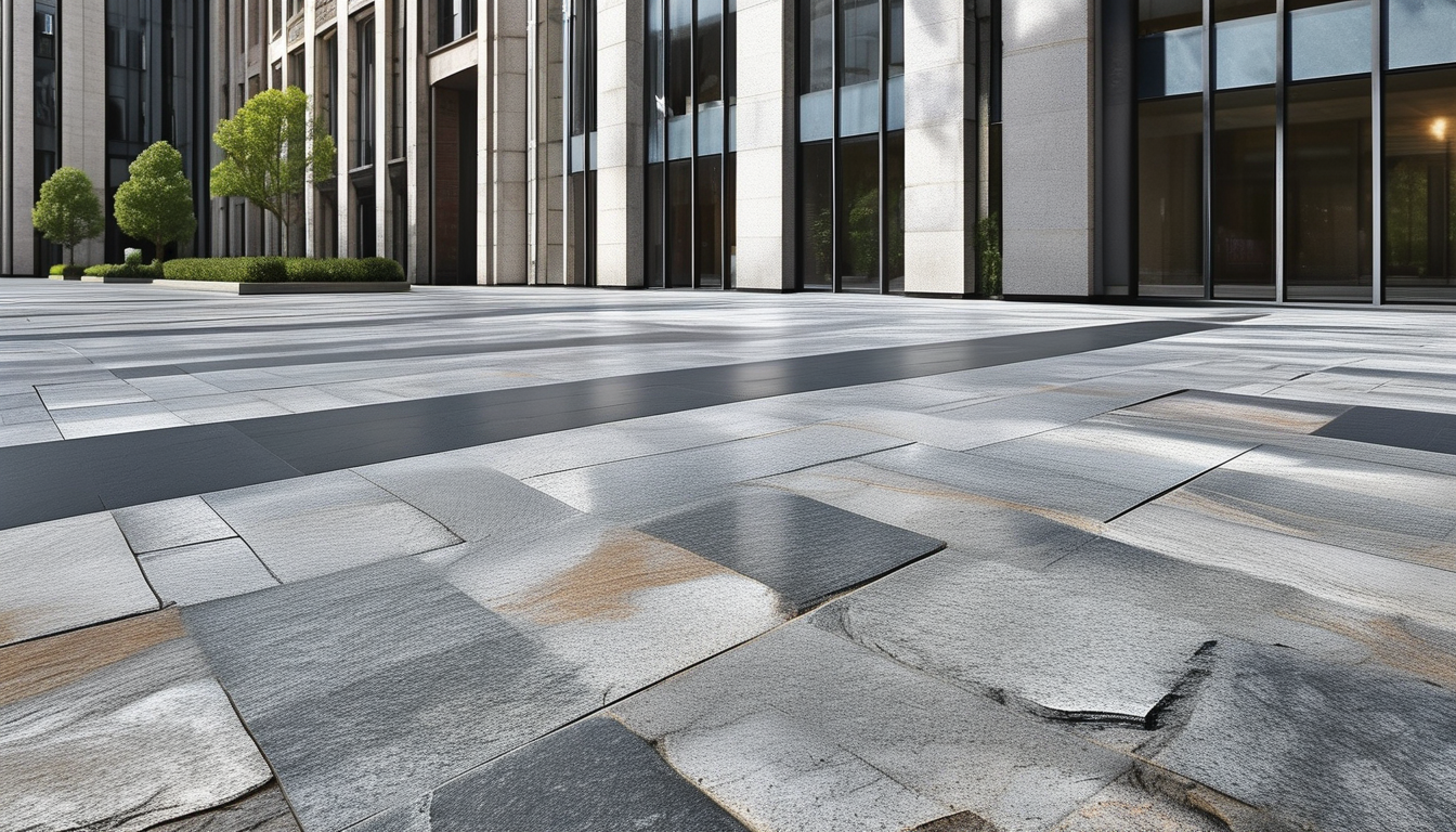 Granite Stone Tiles For Commercial Office Pillars And Atriums Cladding