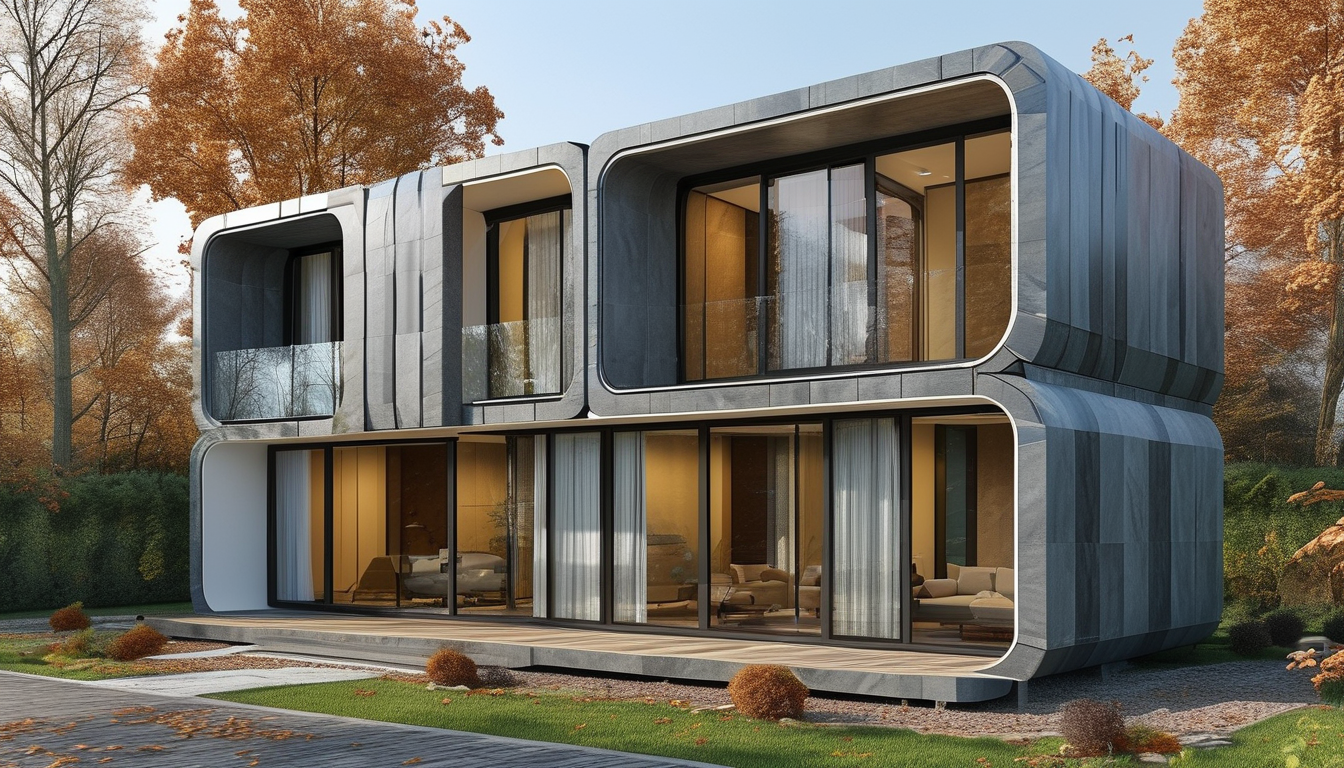 Thin Flagstone Veneer For Eco-friendly Prefab House Modular Wall Panelling