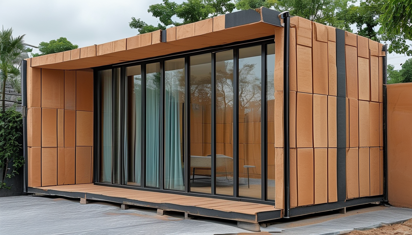 Clay Wall Tiles For Eco-friendly Prefab House Modular Wall Panelling