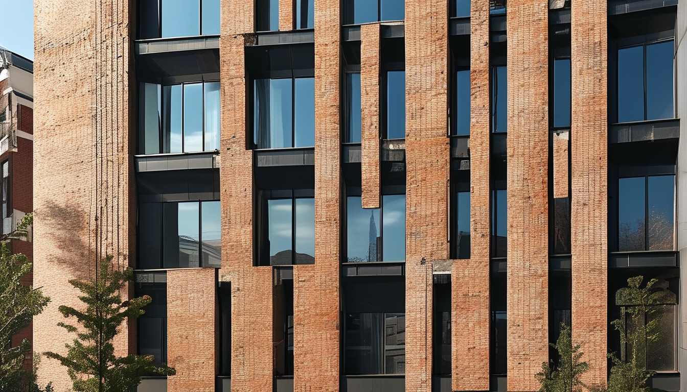 Thin Brick Sheets For Old Building Exterior Wall Cladding Retrofitting