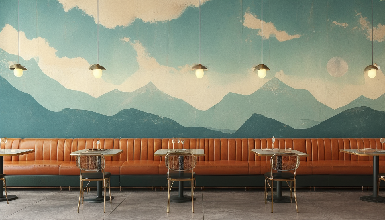Flexible Wall For Retro Themed Restaurant And Bar Wall Renovation