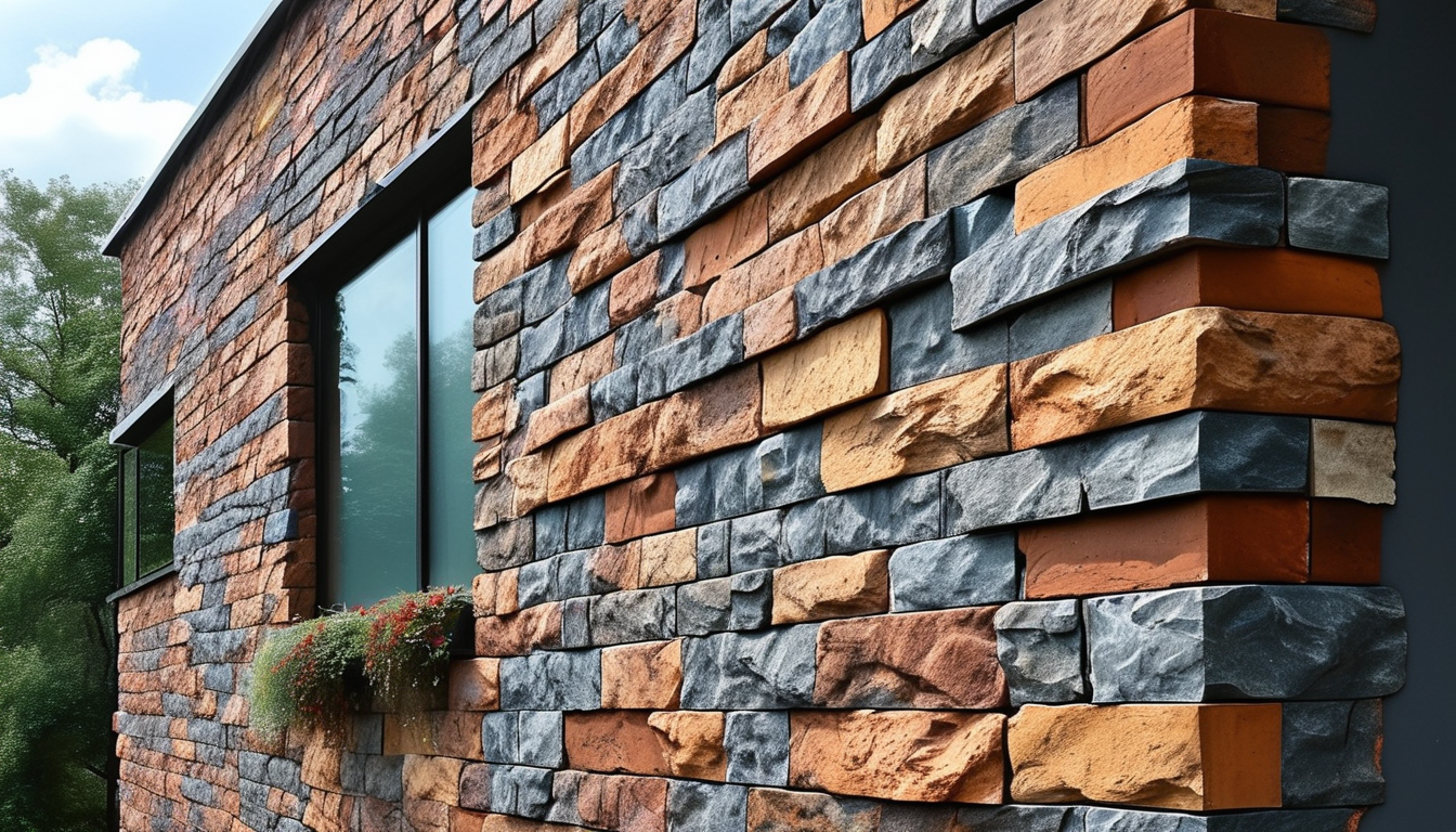 Brick Stone Veneer For Old Building Exterior Wall Cladding Retrofitting