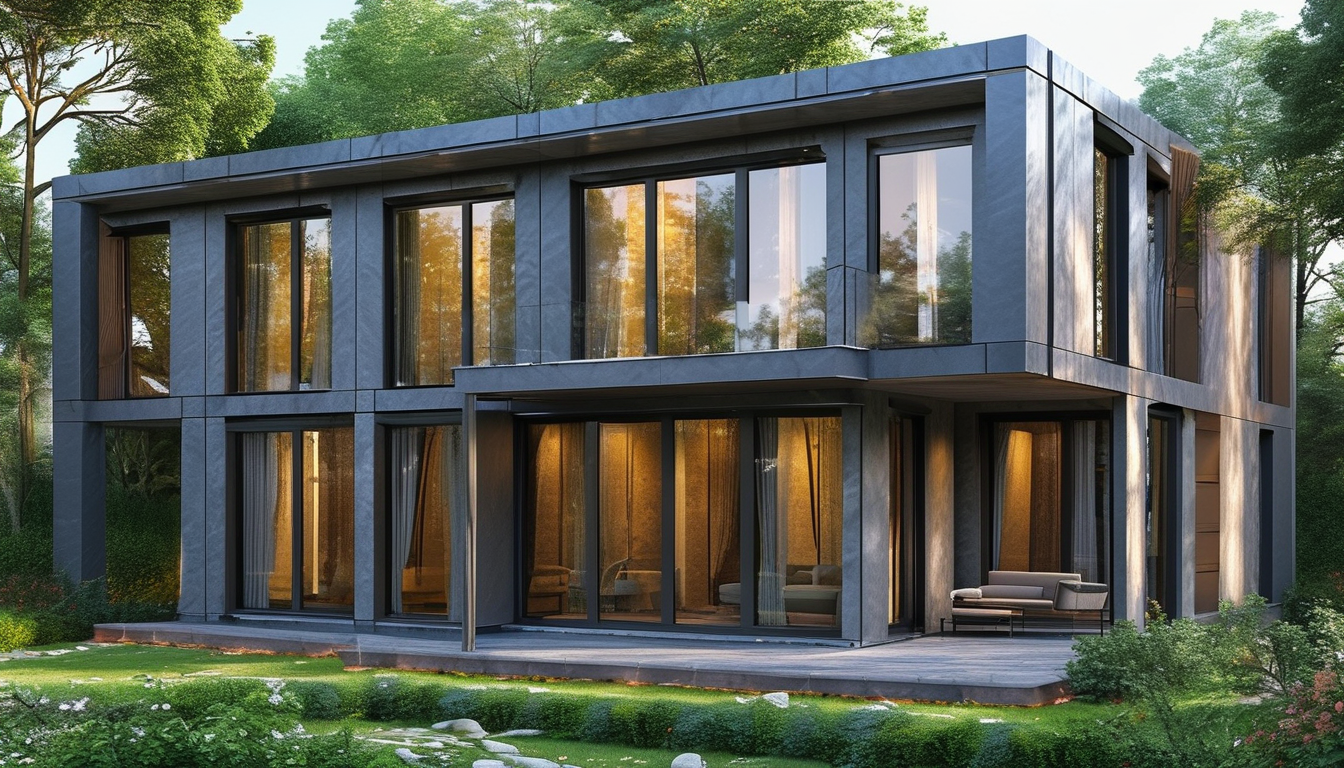 Exterior Wall Stone For Eco-friendly Prefab House Modular Wall Panelling