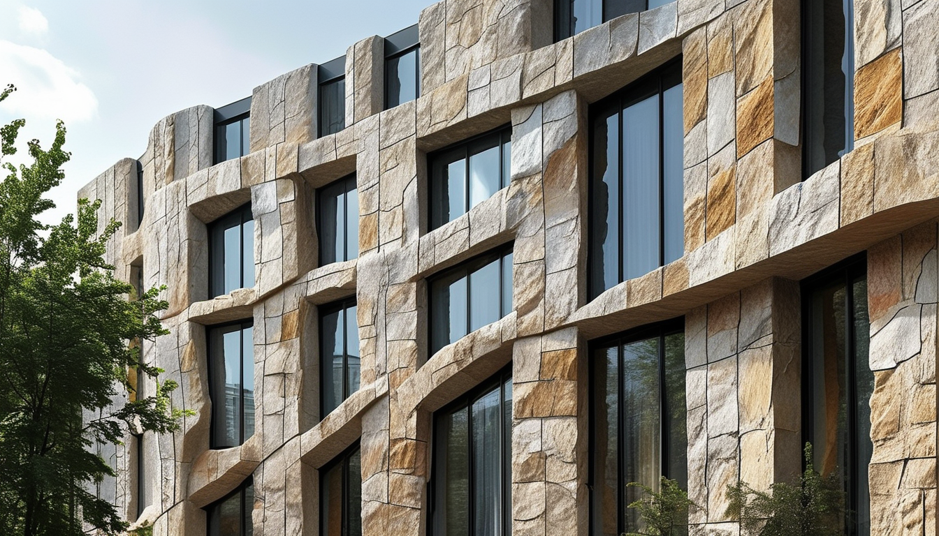 Flexible Stone For Old Building Exterior Wall Cladding Retrofitting