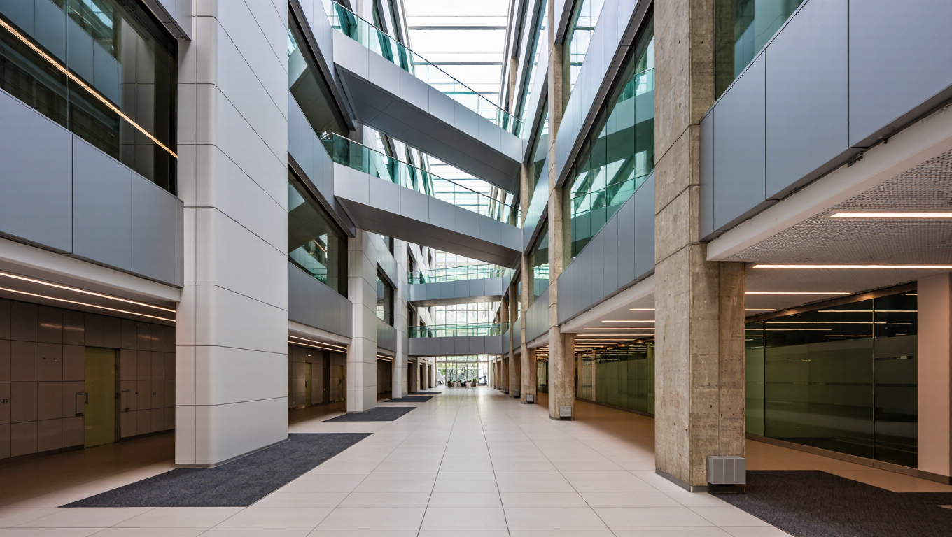 Flexible Wall For Commercial Office Pillars And Atriums Cladding