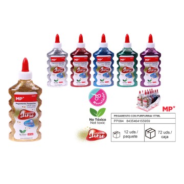 PP091 Цветной клей-глиттер для слизи