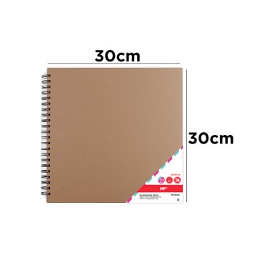 Коричневый альбом для скрапбукинга - 20 листов, 200 г/м² - универсальный и долговечный