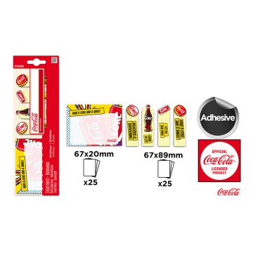 CC030 Декорированные клейкие записки Coca-Cola - веселые и функциональные липкие блокноты