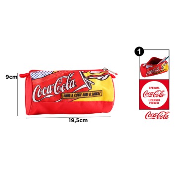 Пенал Coca-Cola 1-Zip Round - стильный и практичный органайзер