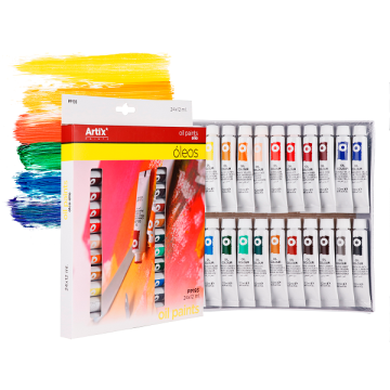 PP193 Набор масляных красок, 24 цвета, в тюбиках по 12 мл
