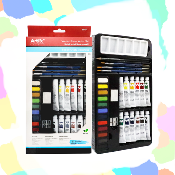 PP194 Набор художника, 31 предмет, 12 цветов, краски и кисти