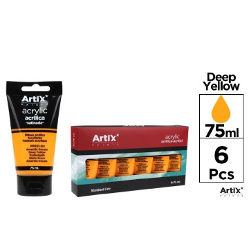 PP631-04 Темно-желтая атласная акриловая краска высокой плотности, 75 мл