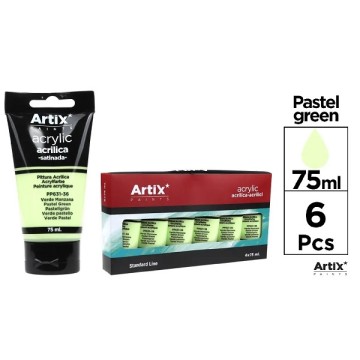 PP631-36 Пастельно-зеленые цветные художественные краски Профессиональные акриловые краски высокой плотности