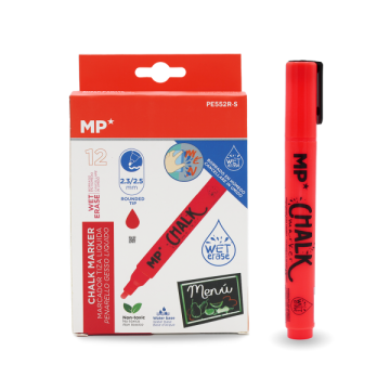 PE552R-S Набор маркеров для мела Wet Erase, нетоксичные чернила, 12 шт.