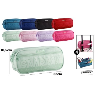 PA1052/1053 Студенческий пенал 4-слойный пенал на молнии Пенал для производства продукции