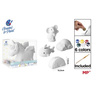 PP950 Керамическая копилка DIY Раскраска Депозитная коробка Производство Поставка