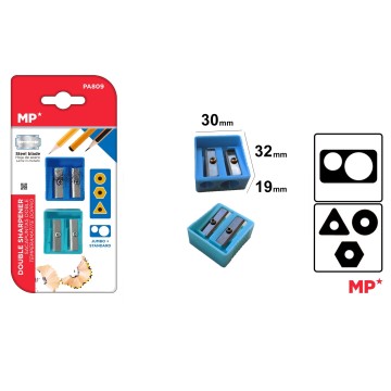 PA843/845/809/840 Стандартная пластиковая точилка для карандашей Производство и поставка двойной точилки для карандашей