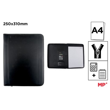 Портфель из искусственной кожи Executive Folio Document Holder a4 с застежкой-молнией Производство оптом