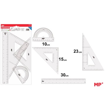 Математика Геометрия Набор 4 Штуки Линейка Набор 4 Единицы Производство и поставка