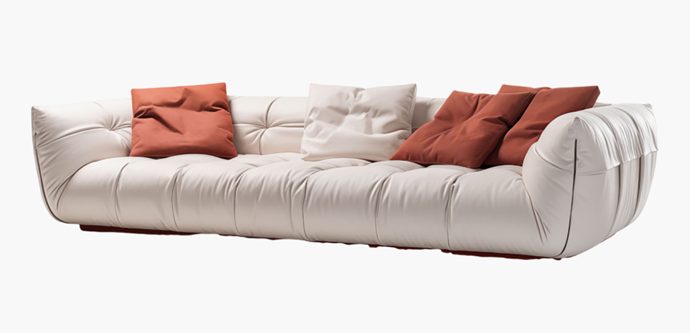 JIYUEJIA italienisches minimalistisches Wohnzimmer Sofa aus Silikonleder - MENGLUv5q