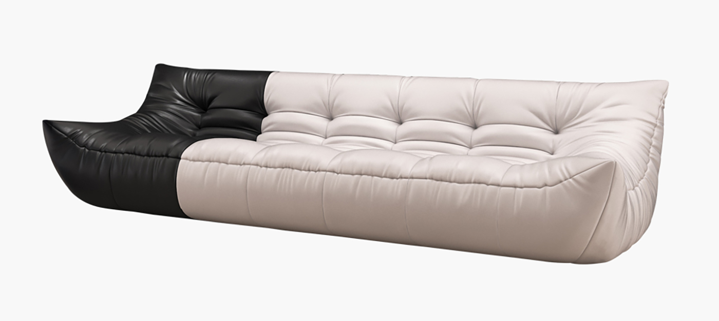 JIYUEJIA phòng khách tối giản kiểu Ý Sofa da silicone - Bassoip