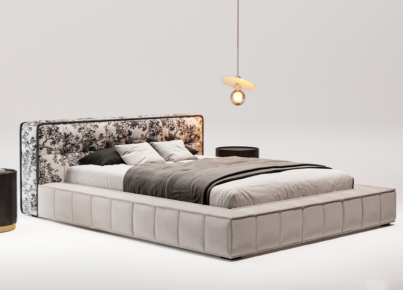 JIYUEJIA Italian minimalist bedroom Leather bed - Pandora (2)ooi