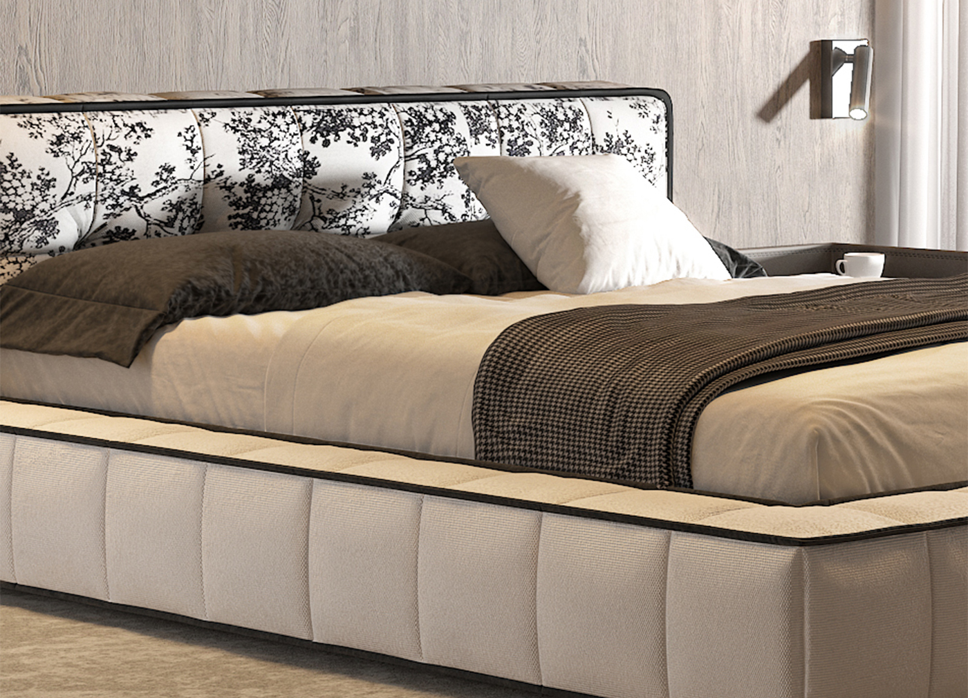 JIYUEJIA Italian minimalist bedroom Leather bed - Pandora (4)yhn