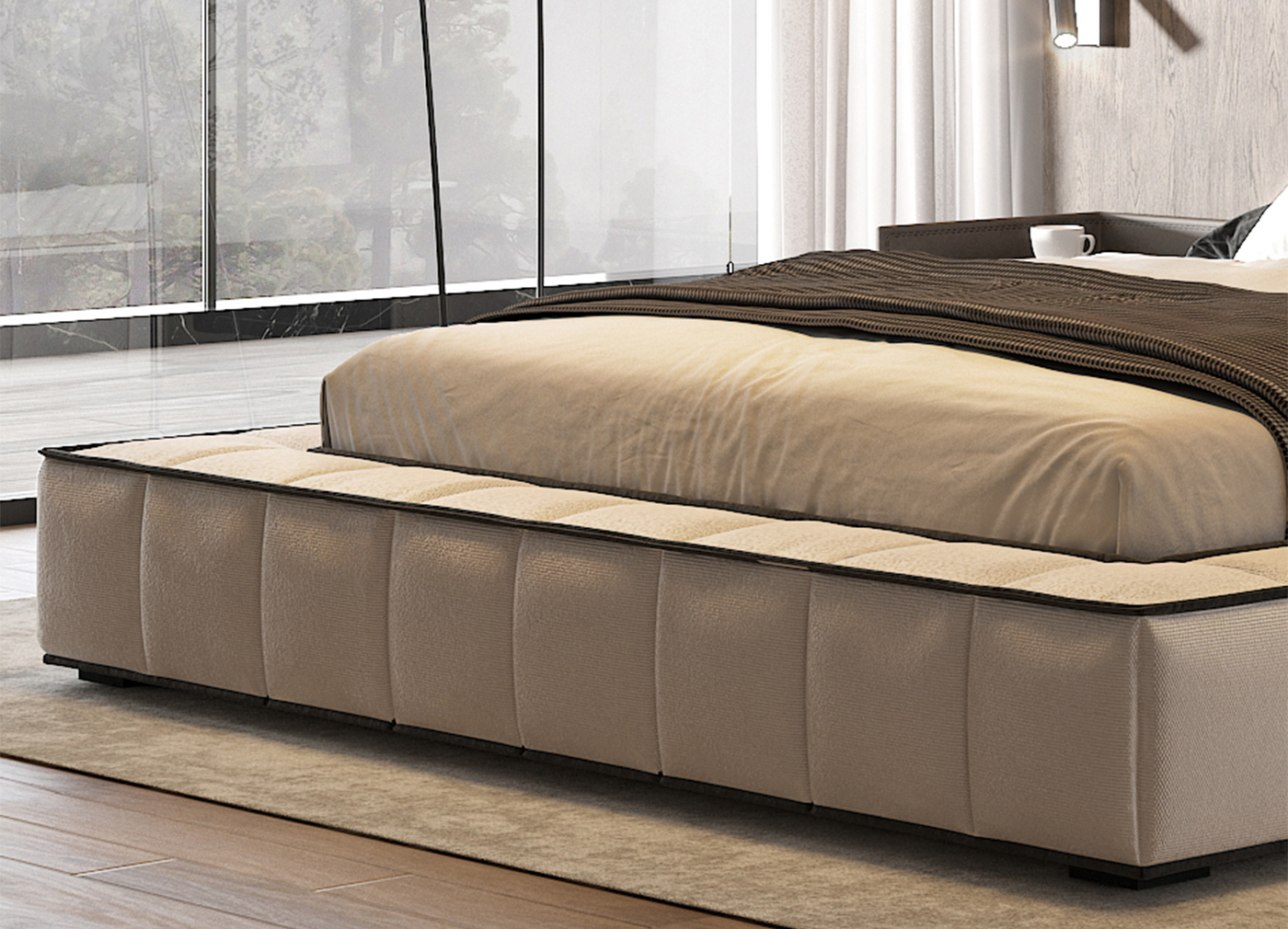 JIYUEJIA Italian minimalist bedroom Leather bed - Pandora (7)bx0