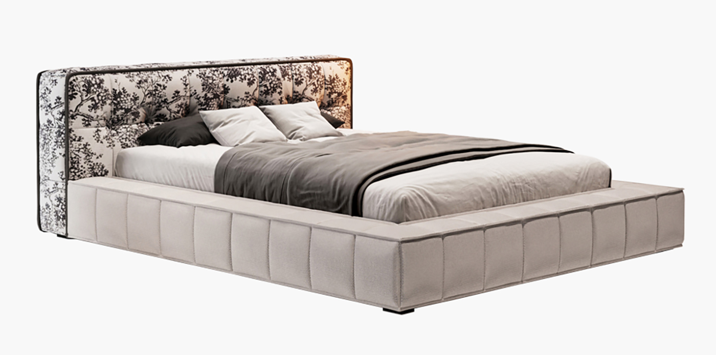 JIYUEJIA Italian minimalist bedroom Leather bed - Pandora khx6