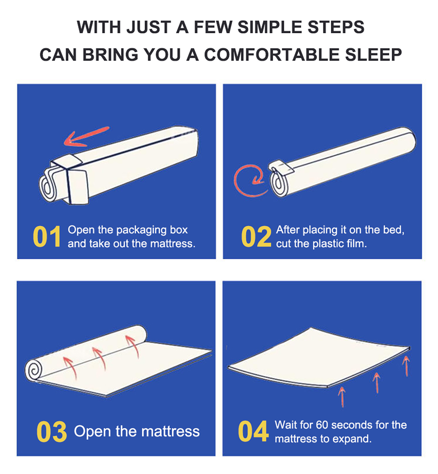 Materasso per mobili per la casa dell'hotel Materasso per letto matrimoniale per dormire in una scatola (9)7st