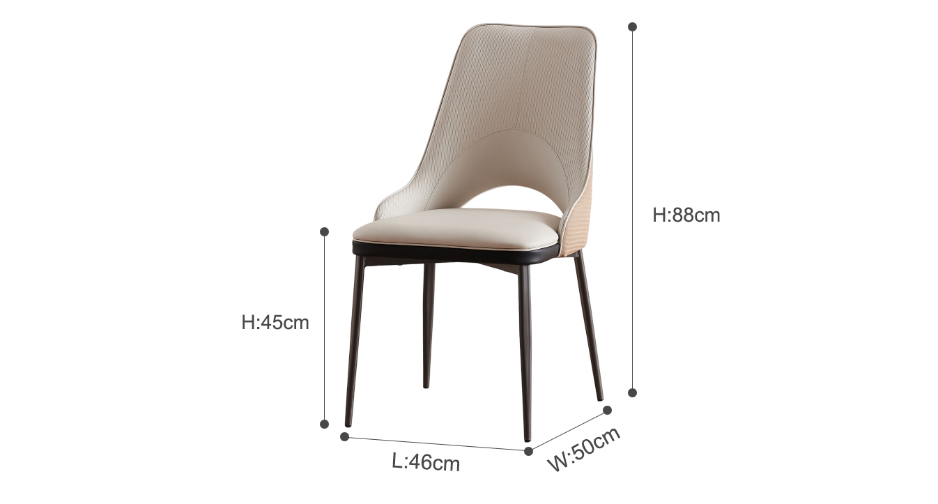 Italian Design Dining Chair Pu Leather Home Hotel Restaurant Chair (6)sa0