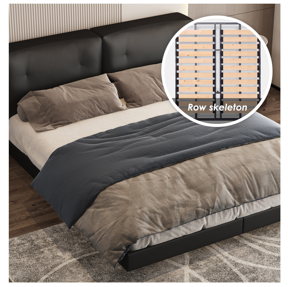 Italian minimalist beds typically use simple lines and s (4)w2u