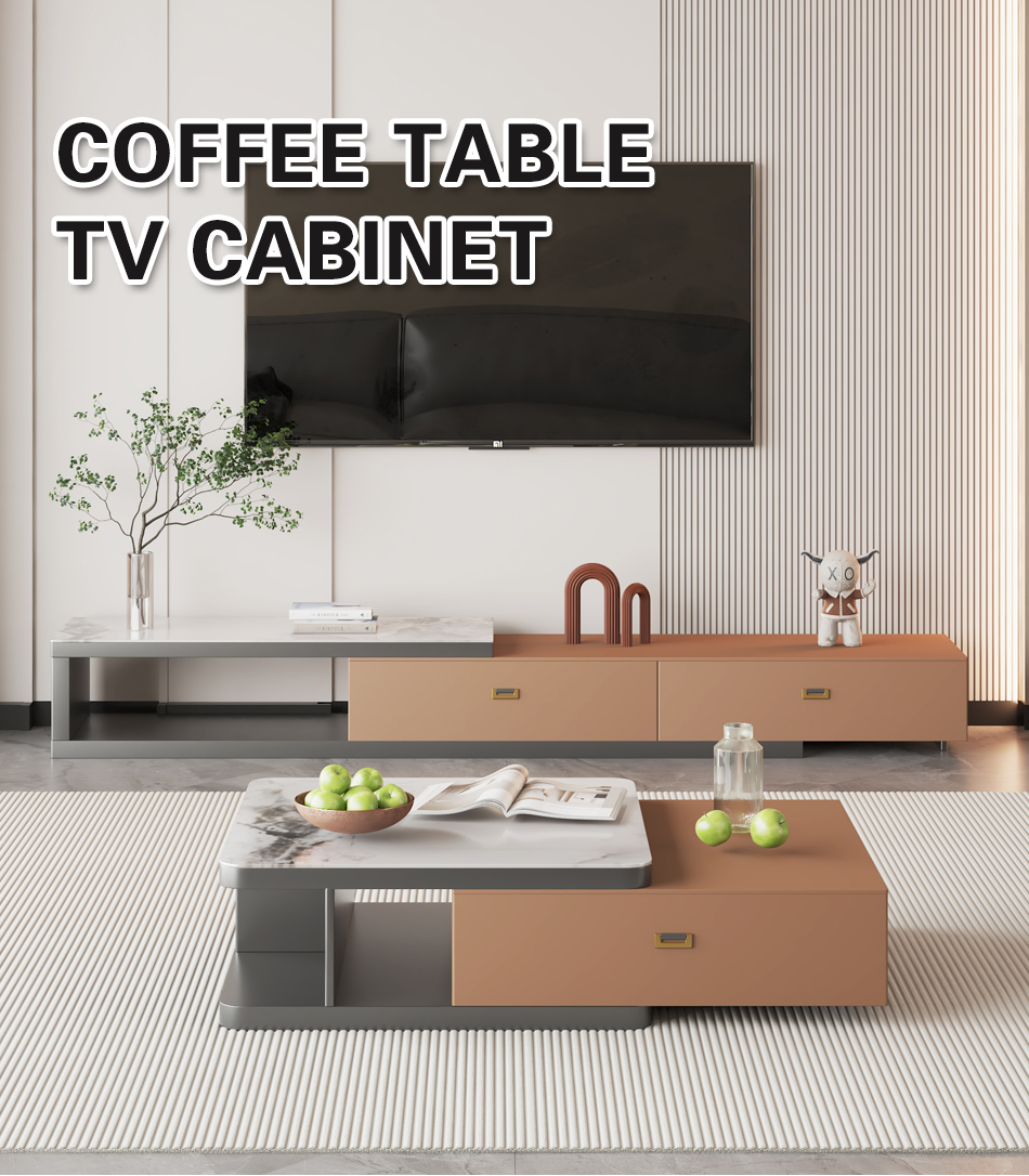 Italian Minimalist Luxury Coffee Table Simple Floor TV Cabinet  (1)nri