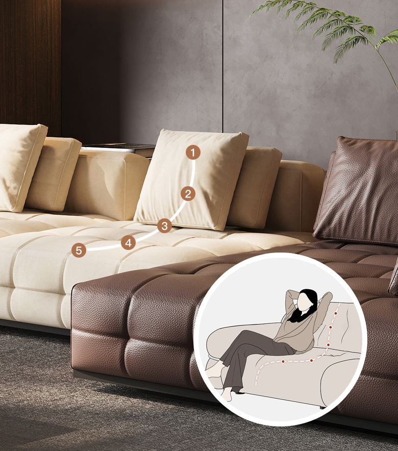 Mô-đun Sofa Da Lawrence Ghế sofa cắt căn hộ lớn kiểu Ý tối giản (10)ar7