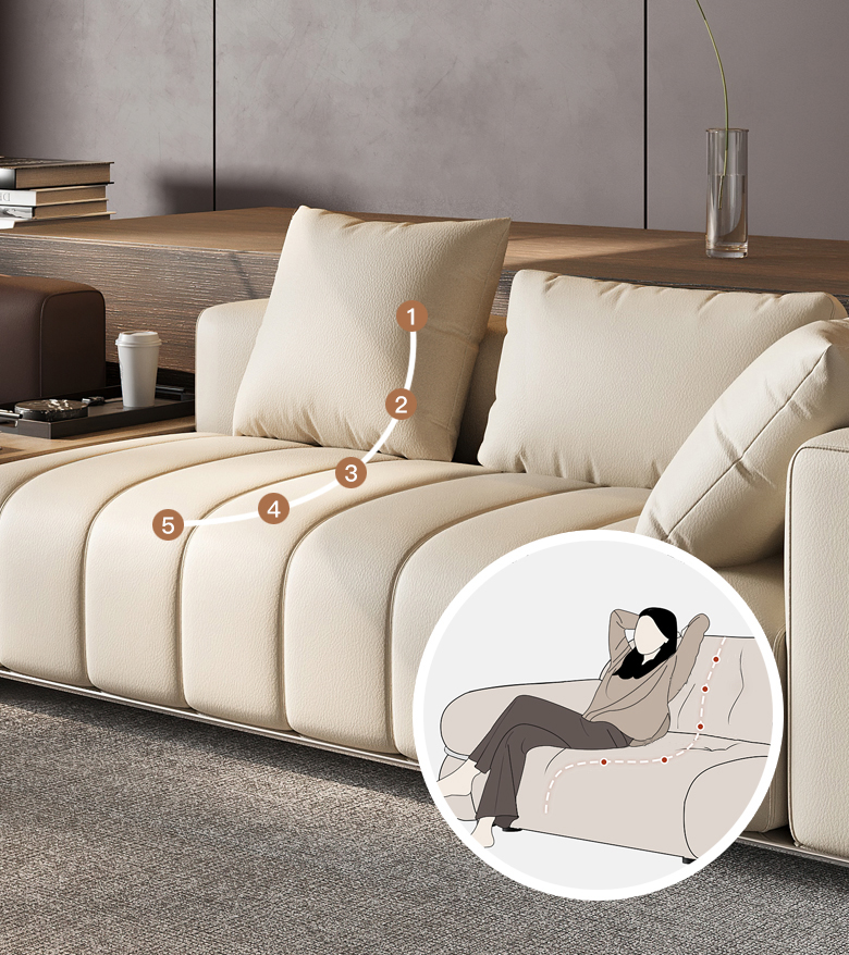 Sofa góc đàn piano đơn giản hiện đại Sofa da nội thất cao cấp (10)6x7