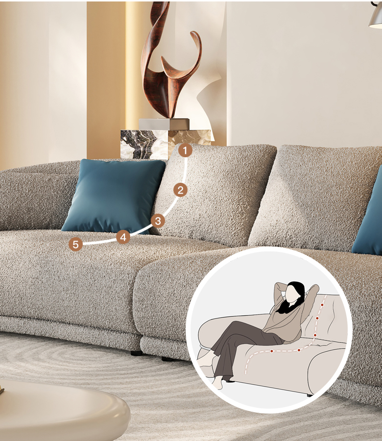 Sofa hiện đại Biệt thự khách sạn Nội thất phòng khách Sofa da mềm (10)quo