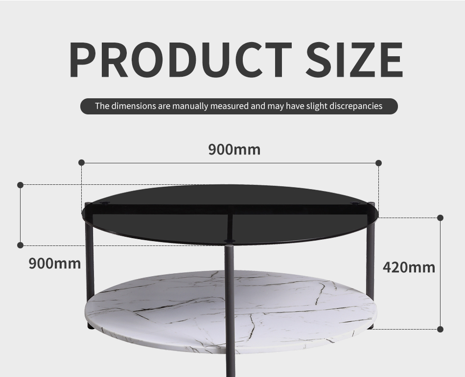 La combinaison d'une table basse en marbre et d'une table d'appoint met parfaitement en valeur un style noble (5)dt4