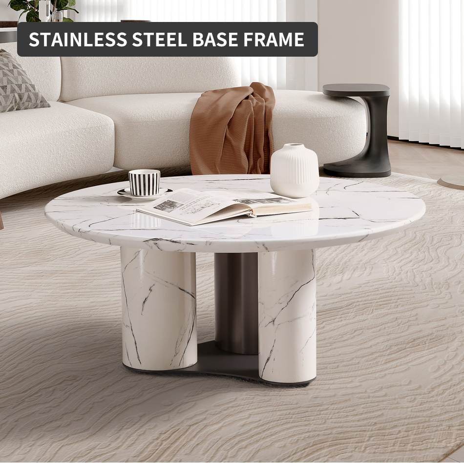 The solidity and stability of marble coffee table add eternal elegance to the homeybs