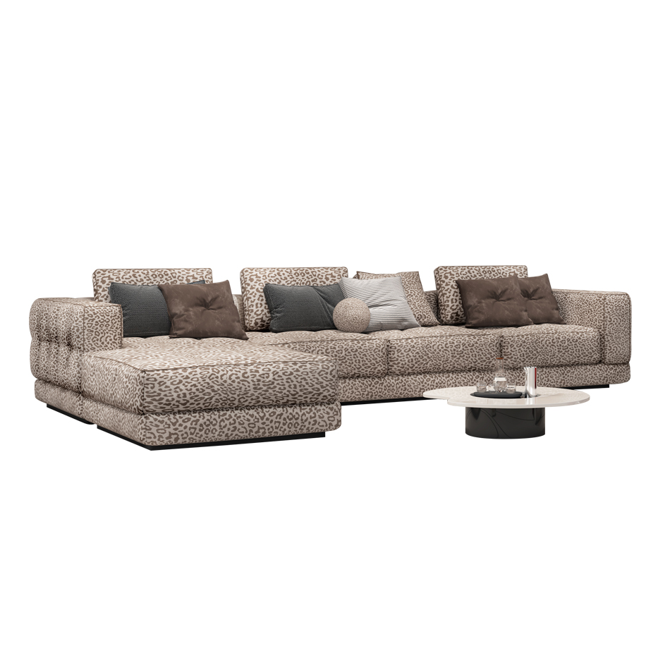 JIYUEJIA włoska, minimalistyczna sofa materiałowa do salonu