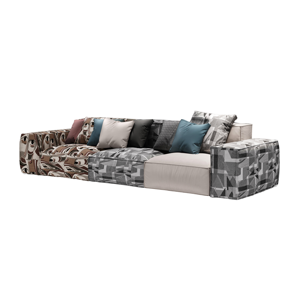 JIYUEJIA włoska, minimalistyczna sofa materiałowa do salonu - JIYUE