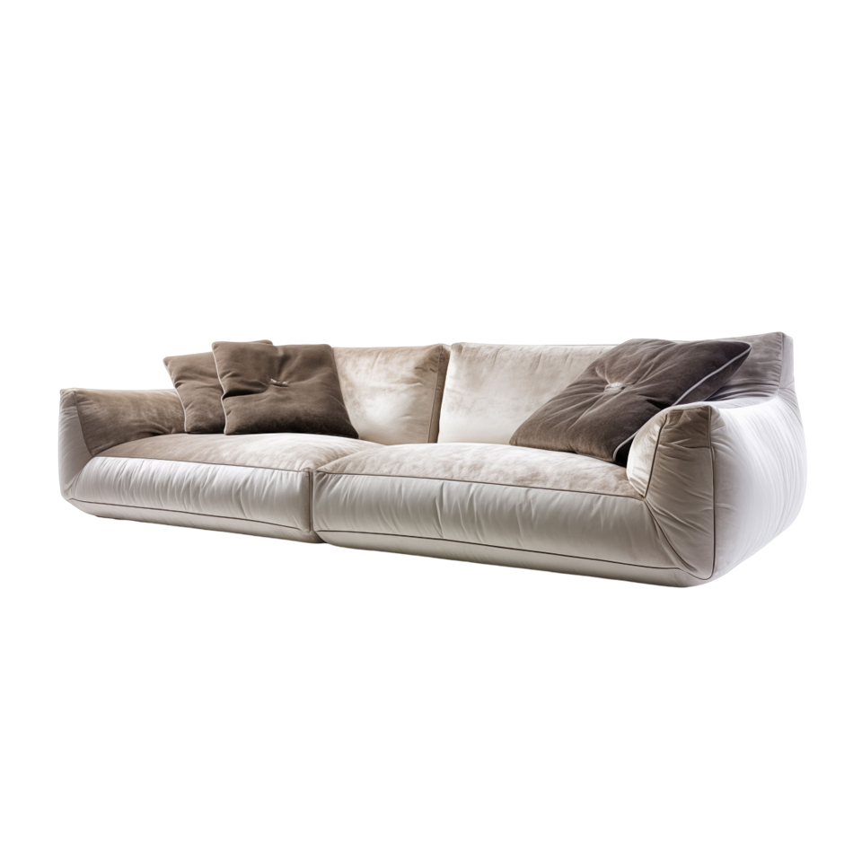 JIYUEJIA włoska, minimalistyczna sofa materiałowa do salonu - KUBI