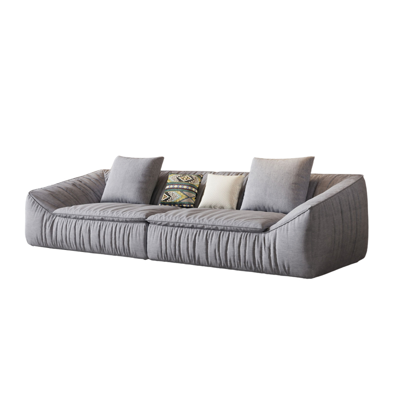 Minimalistyczna sofa flanelowa w stylu nordyckim Apartament do salonu Sofa materiałowa