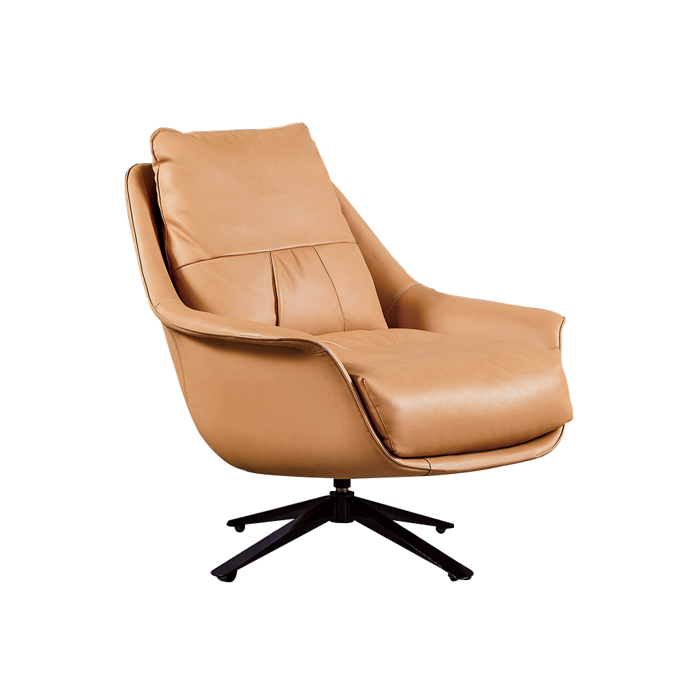 Home Living Room Seat Classic Single Pu Leather Lounge Chair